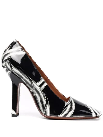 Vetements Chain-print 115mm Pumps In Black