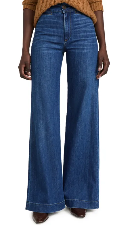 Askk Ny Brighton High Waist Wide Leg Jeans In Mercury