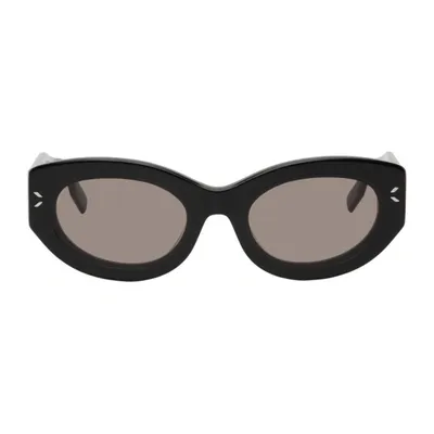 Mcq By Alexander Mcqueen Mcq Alexander Mcqueen Oval Frame Sunglasses In 001 Black