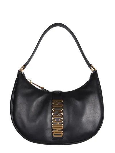 Moschino Bag With Lettering Logo In Black