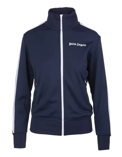 Palm Angels Women Classic Logo Track Jacket Navy In Blu