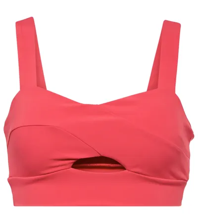 Lanston Sport Hypnotic Cutout Sports Bra In Freesia