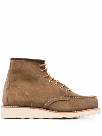 Red Wing Shoes Lace-up Suede Ankle Boots In Green