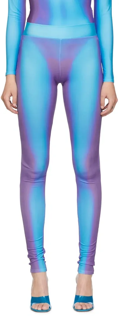 Sinead Gorey Blue Polyester Leggings