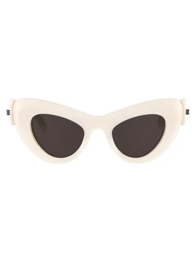 Balenciaga Bb0204s Sunglasses In 003 White White Grey