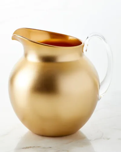 Mario Luca Giusti Plutone Acrylic Pitcher, Gold