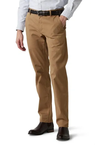 Rodd & Gunn Thomas Road Stretch Cotton Flat Front Chinos In Camel