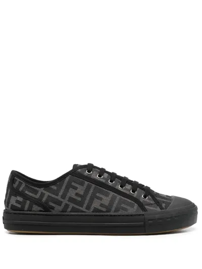 Fendi Ff Motif Low In Grey