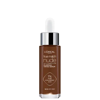 L'oréal Paris True Match Nude Plumping Tinted Serum (various Shades) - 10-12 Very Deep