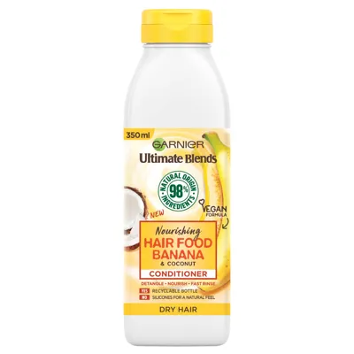 Garnier Ultimate Blends Nourishing Hair Food Banana Conditioner For Dry Hair 350ml