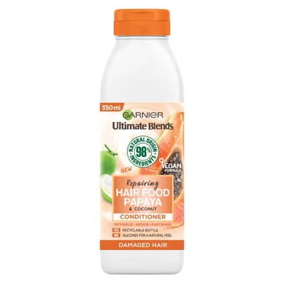 Garnier Ultimate Blends Repairing Hair Food Papaya Conditioner For Damaged Hair 350ml