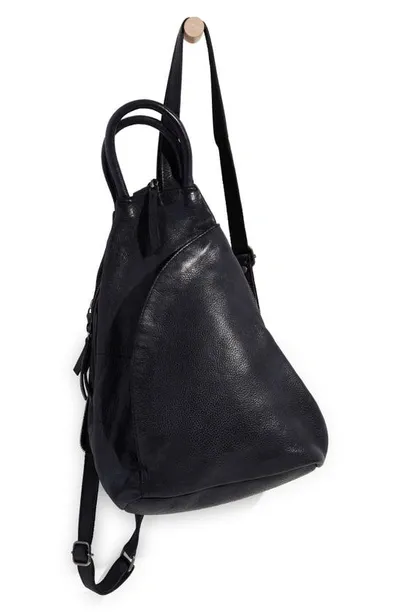 Free People We The Free Soho Convertible Leather Backpack In Black