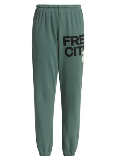 Freecity Logo Sweatpants In Surplus Blue