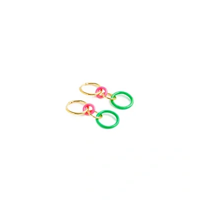 Ileana Makri Neon Hoop Earrings