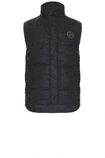 Canada Goose Black Disc Garson Vest In Grey