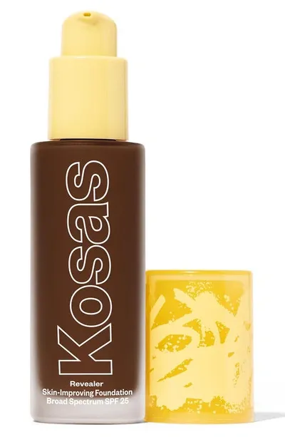 Kosas Revealer Skin-improving Foundation Spf25 With Hyaluronic Acid And Niacinamide Rich Deep Neutral 450 