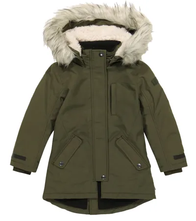 Molo Kids' Peace Nylon Parka In Forest