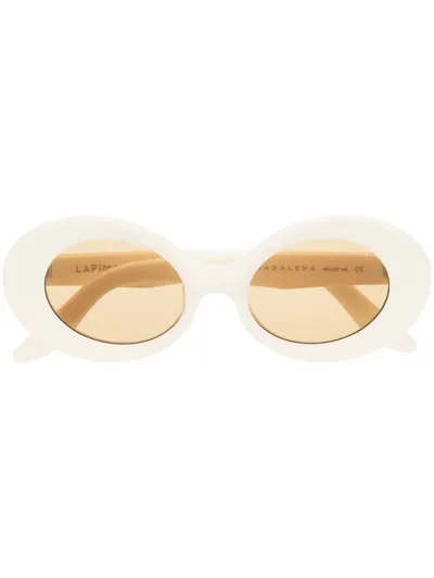 Lapima Oval-frame Sunglasses In Neutrals