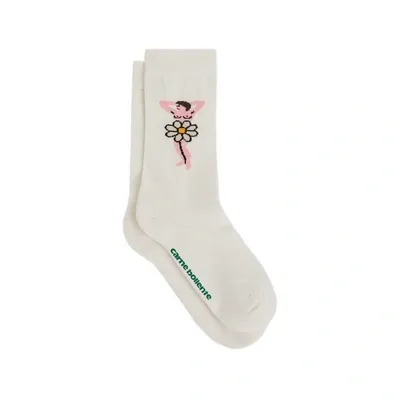 Carne Bollente Chaussettes Motif Marguerite Du Désir