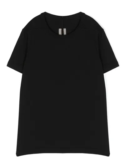 Rick Owens Organic-cotton T-shirt In 黑色