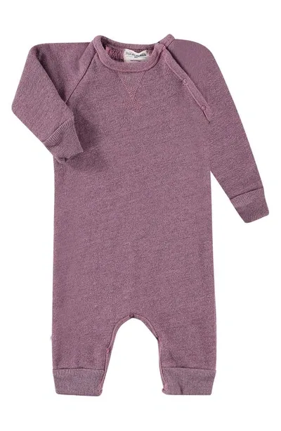 Paigelauren Babies' Textured Fleece Romper In Pink