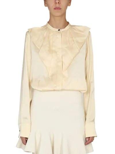 Jil Sander Shirt With Ruffles In Multicolor