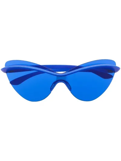 Mykita X Maison Margiela Cat Eye Sunglasses In Blue