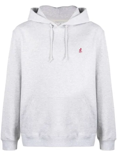 Gramicci One Point Hooded Sweatshirt In Grey