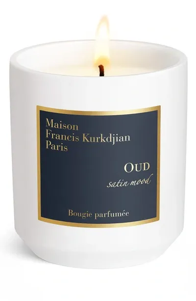 Maison Francis Kurkdjian Oud Satin Mood Scented Candle In Multi