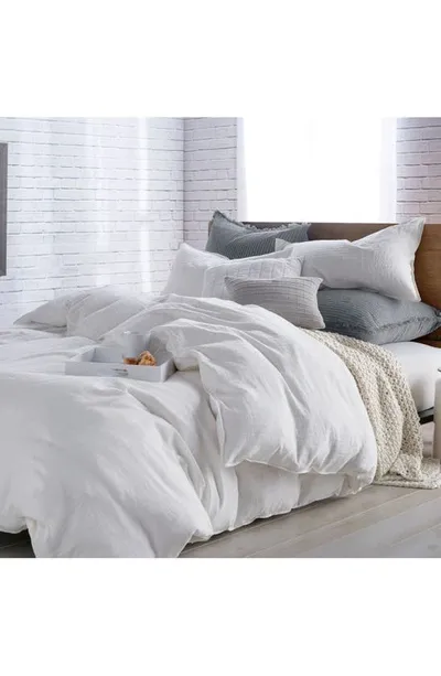 Dkny Pure Comfy Cotton Twin Duvet Cover Bedding In White