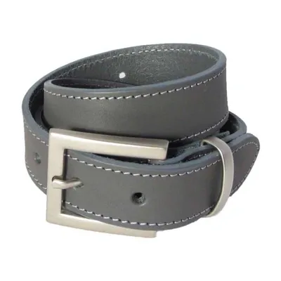 Gucci Men's The Orion Grey Belt Silver Buckle