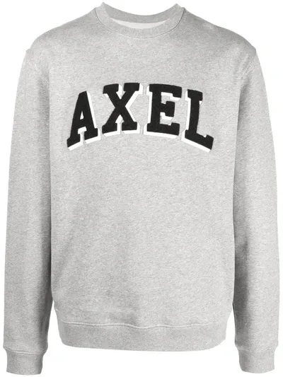 Axel Arigato Logo-patch Organic Cotton Sweatshirt In Grey