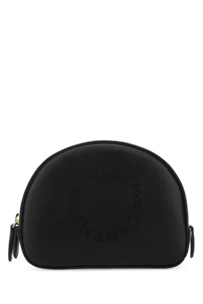 Stella Mccartney Stella Logo Wash Bag In Black