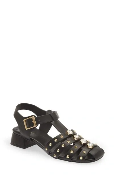 Cecelia New York Gigi Sandal In Black Leather