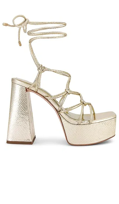 Jlo Jennifer Lopez X Revolve Hendrix Sandal In Metallic Gold