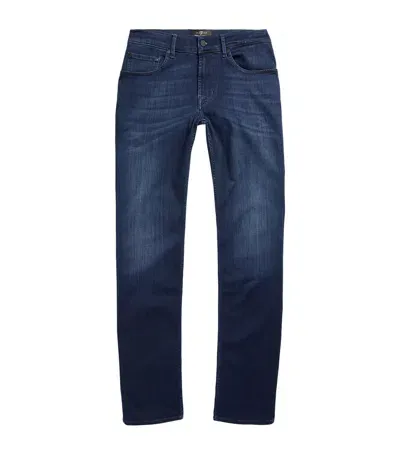 7 For All Mankind Slimmy Lux Performance Plus Jeans In Blue