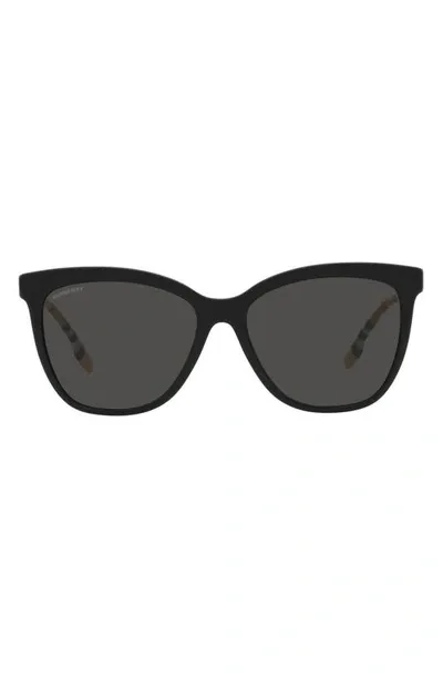 Burberry 56mm Square Sunglasses In Black