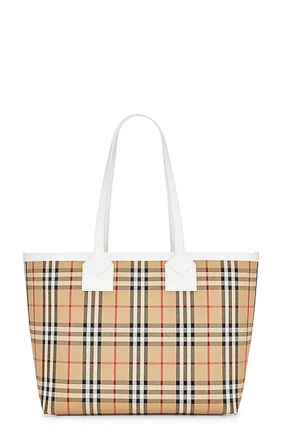 Burberry Vintage Check Large Tote Bag