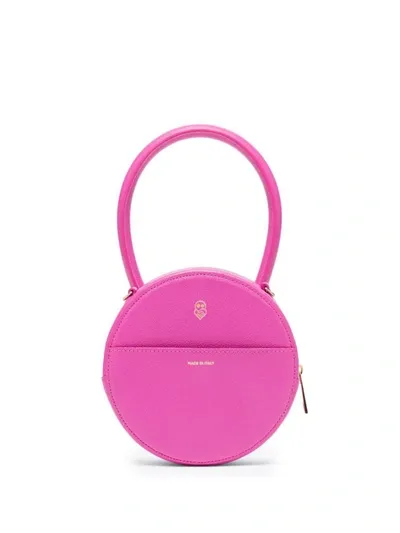 Az Factory Leather Mini Crossbody Bag In Fuchsia