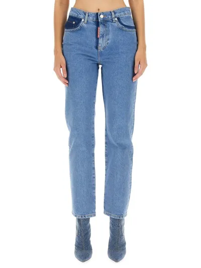 Moschino Jeans Straight In Blue