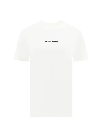 Jil Sander T-shirt In  Porcelain