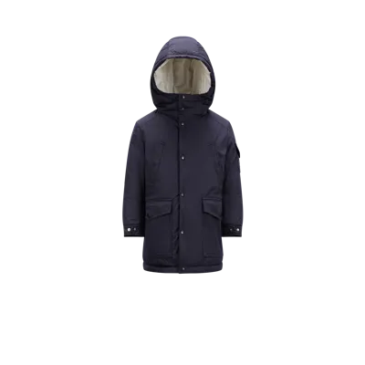 Moncler Kids' Parka Kevin In Bleu