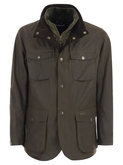 Barbour Ogston Waxed Jacket In Green