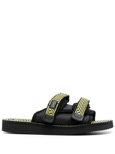 Suicoke Moto-jc01 Touch-strap Sandals In Black