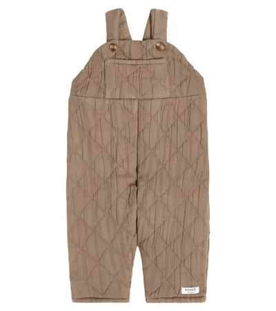 Donsje Baby Mennie Cotton-blend Overalls In Brown