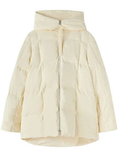 Jil Sander Plus Oversized Puffer Jacket In Natural