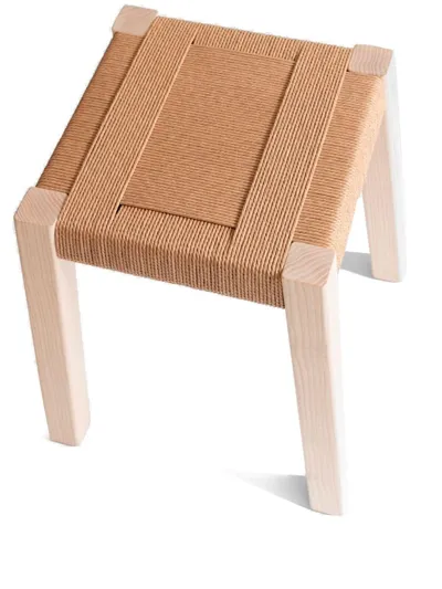 Origin Made Low Weaver's Wood Stool In Ash Wood