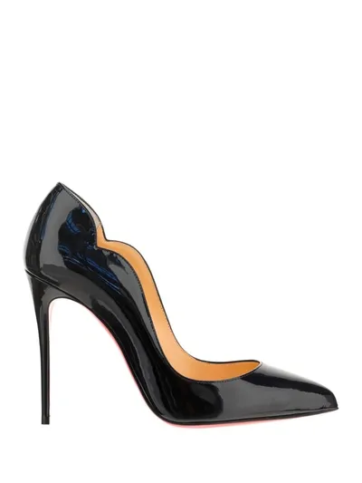 Christian Louboutin Hot Chick Scallop Pointed Toe Pump In Black