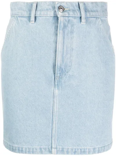 Nanushka Denim Mini Skirt In Blau