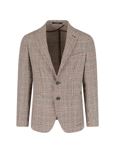 Tagliatore Single-breasted Blazer In Multicolour